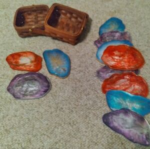 Handmade Resin Geode Coaster sets